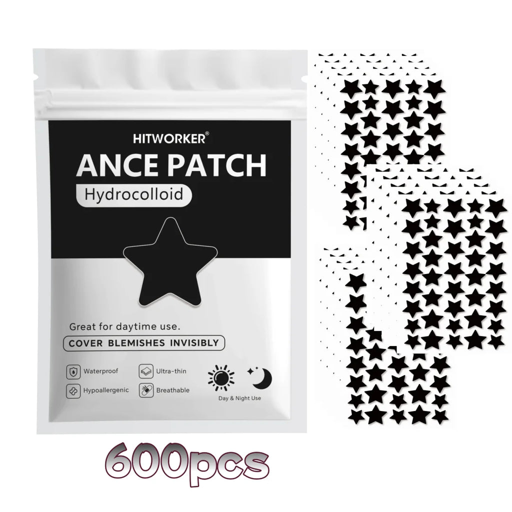 600/400/200pcs/box star shaped - containing tea tree oil acne patch, alcohol free, non irritating absorption of acne secretions Oasis Select 600pcs