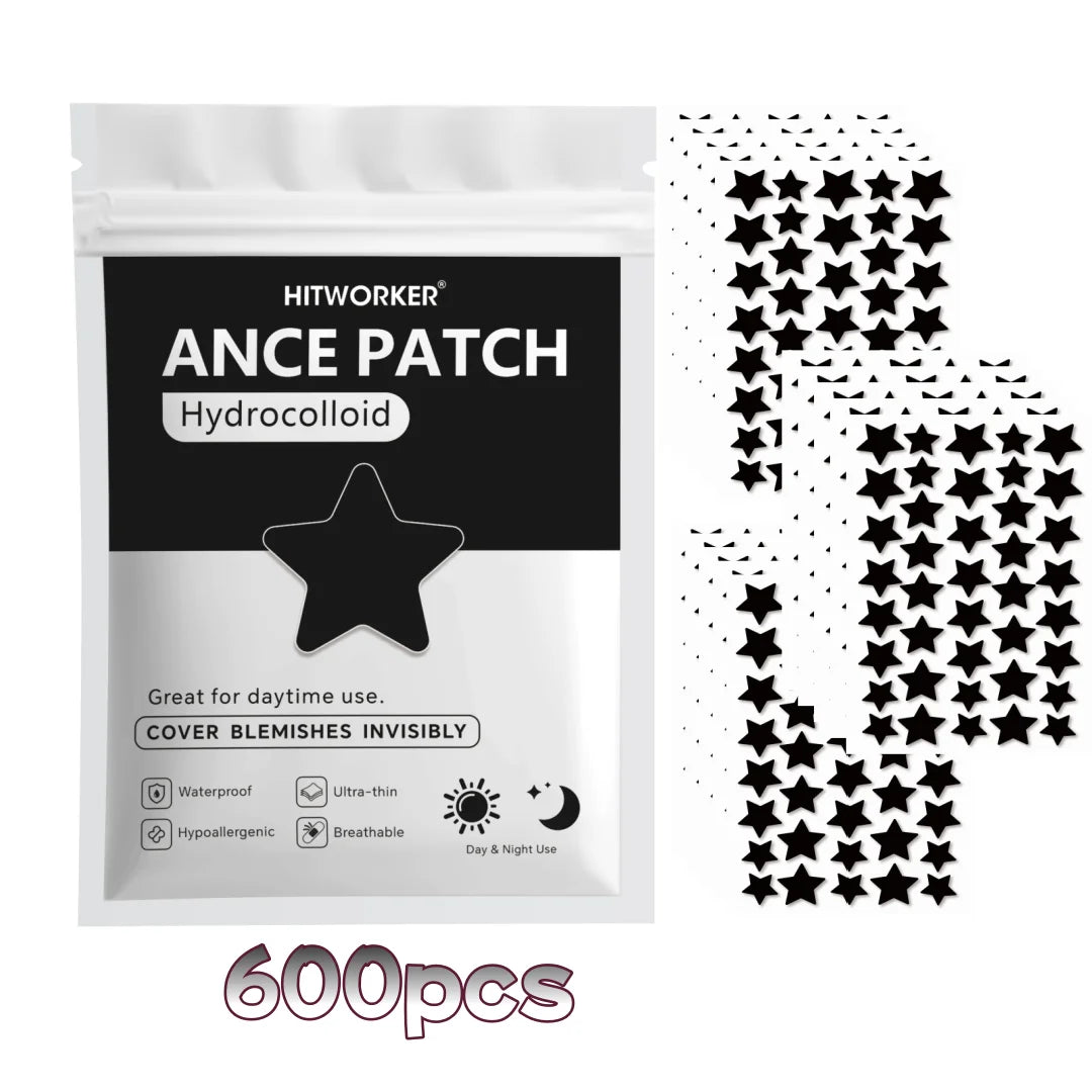 600/400/200pcs/box star shaped - containing tea tree oil acne patch, alcohol free, non irritating absorption of acne secretions Oasis Select 600pcs