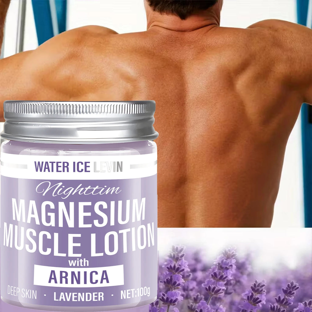 Magnesium Muscle Lotion – Hyaluronic Acid & Lavender 100g Body Lotion Cream Oasis Select