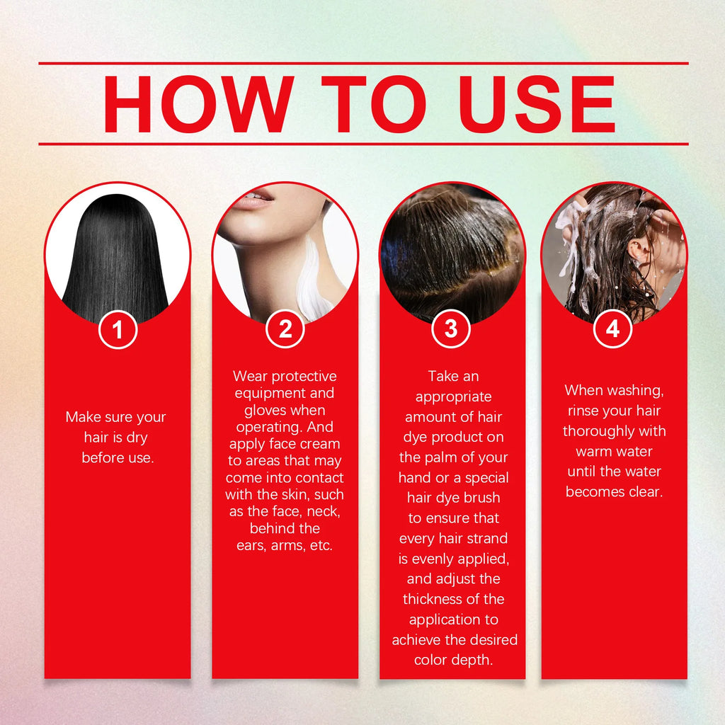HOEGOA Temporary Hair Dye Set – 5 Vibrant Colors, Plant-Based Temporary Hair Dye Oasis Select