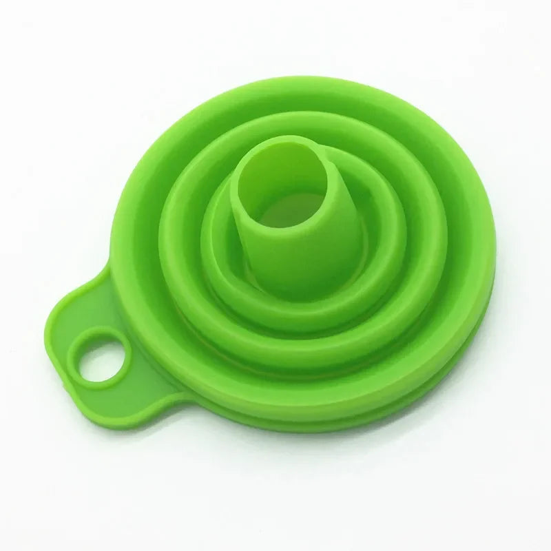 Silicone Collapsible Foldable Funnel Household Kitchen Cooking Tools Portable Wine Mini Portable Oil Pot Funnel Oasis Select