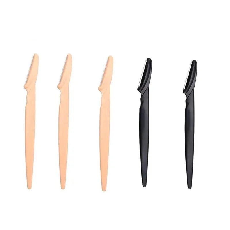 5/10Pcs Eyebrow Trimmer Face Blade Shaver Portable Eye Brow Epilation Hair Removal Safety Eyebrow Cutting Woman Makeup Tools Oasis Select 5Pcs Mix Color