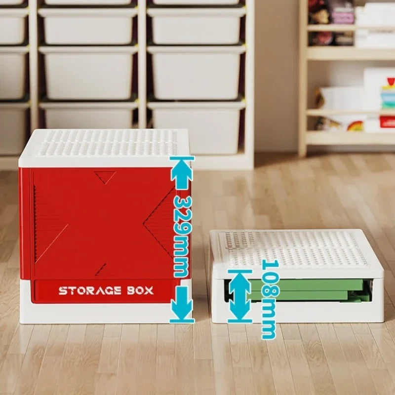 Household large capacity storage box, multifunctional storage box, building block storage box, children's toy storage box Oasis Select