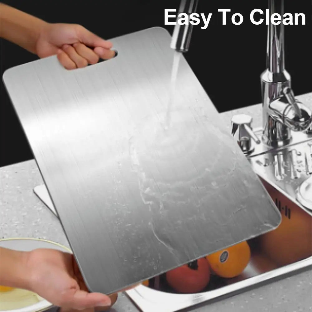 Titanium Cutting Boards for Kitchen, Stainless Steel Cutting Board, 304 Stainless Steel Double-Sided Food Grade Cutting Board Oasis Select