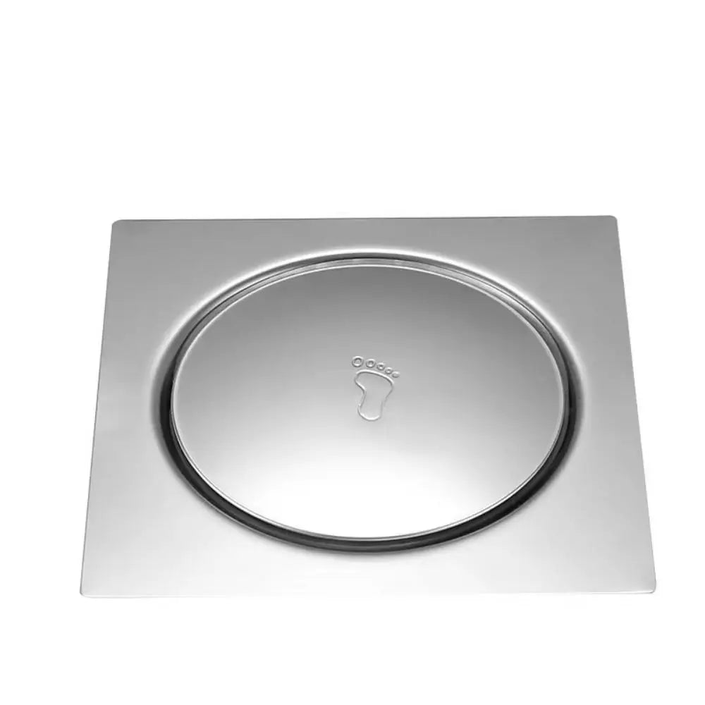 Square Shower Floor Drain | Press-Type Hair Catcher Anti-Odor