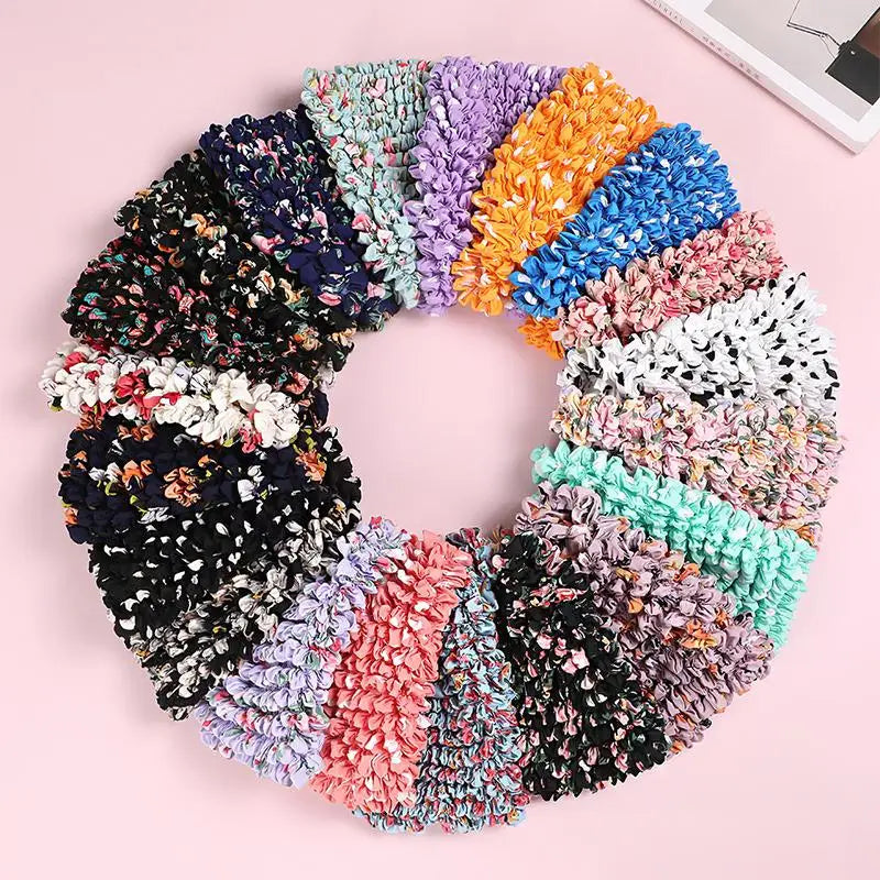 Flower Expansion Fold Pleated Flexible Stretch Mini Shopping Bag Large Capacity Bubble Elastic Portable Handbag Storage Bag Oasis Select