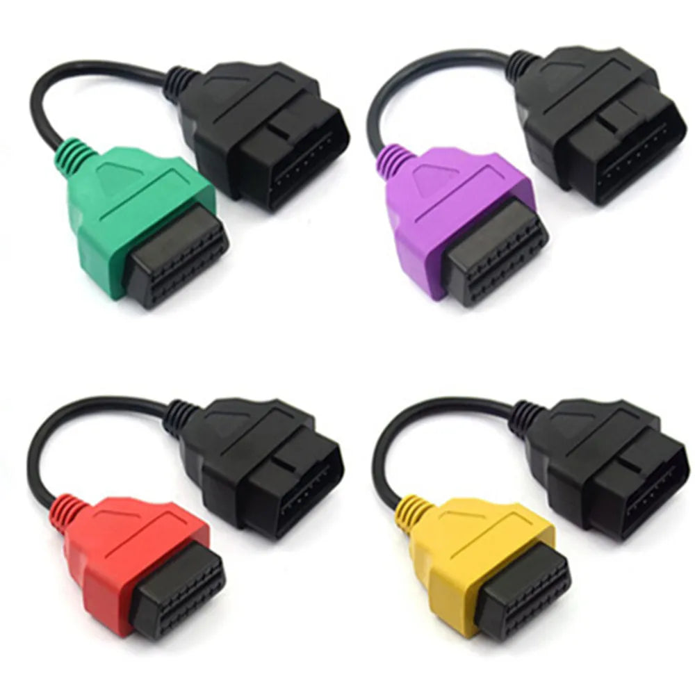 FiatECUScan OBD2 Adapter Cable Kit – 6-Lead Diagnostic Set OBD2 Diagnostic Adapter Oasis Select 4pcs