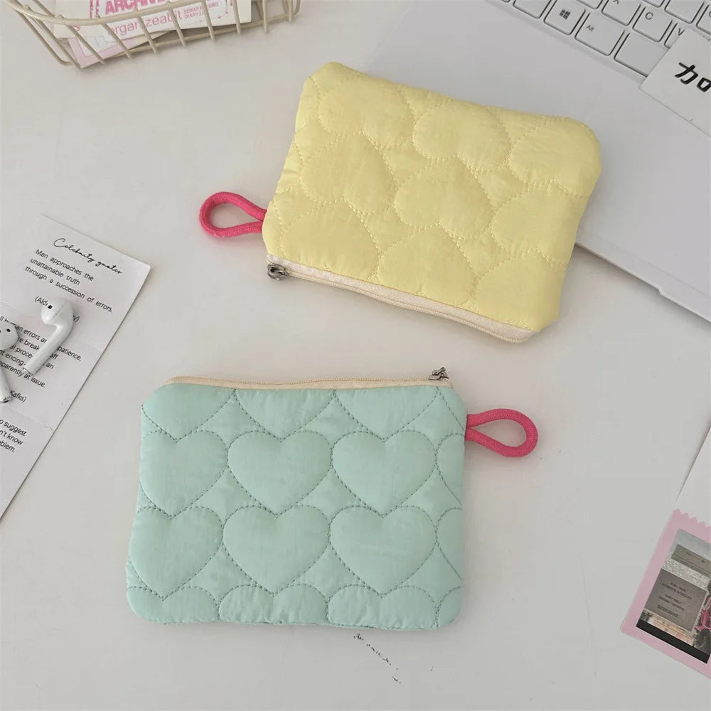 New Cute Candy Color Coin Purses Small Canvas Coin Wallet Lady Girls Earphone Coin Key Money Storage Bag Zipper Pouch Oasis Select