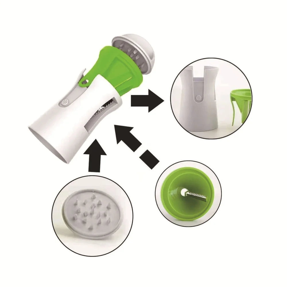 Vegetable Spiralizer Multi-Functional Vegetable Spiral Slicer Cutter Zucchini Shredder Grater Kitchen Gadgets Oasis Select