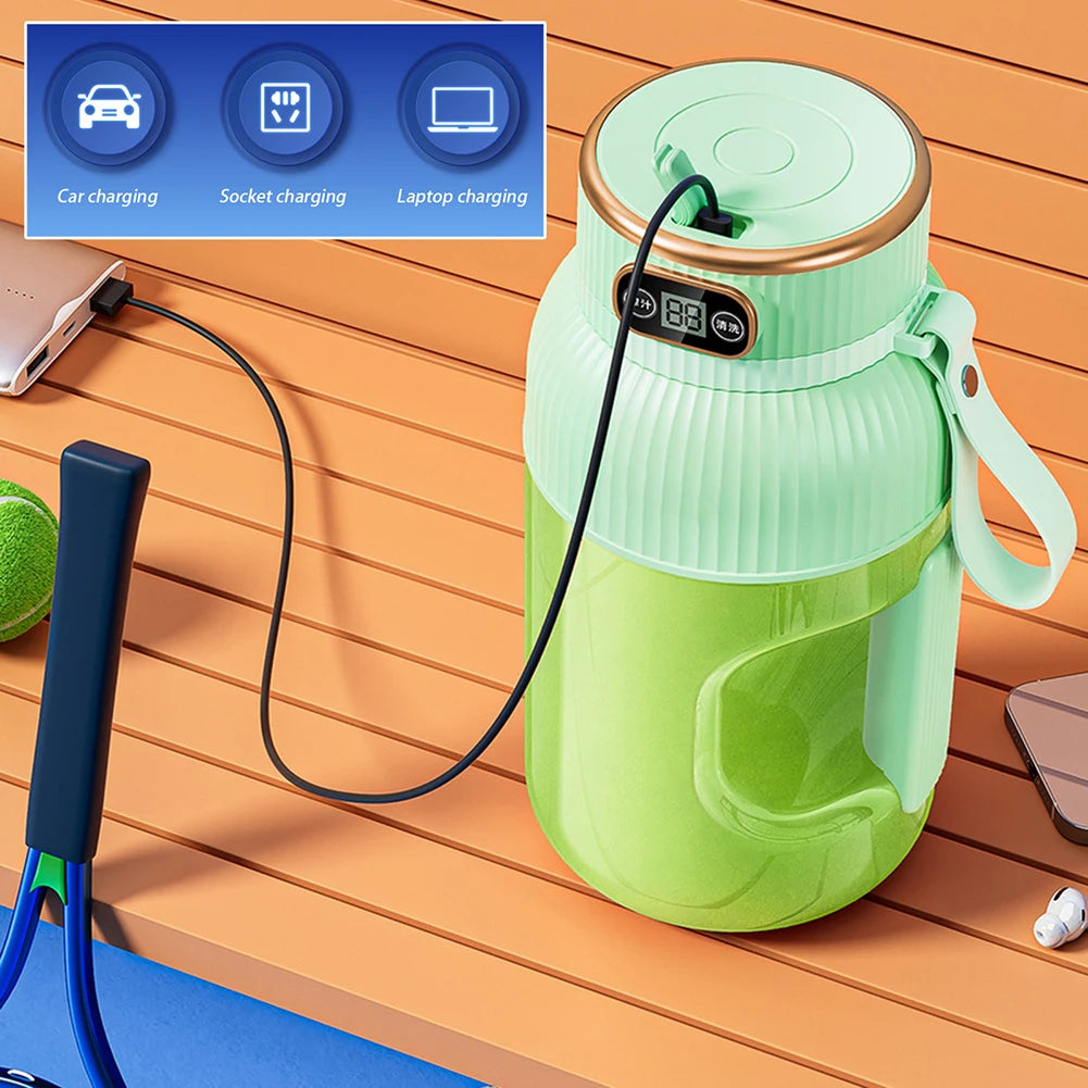 Multiyilego 1200ml Portable Electric Juicer Blender Smoothie Cup