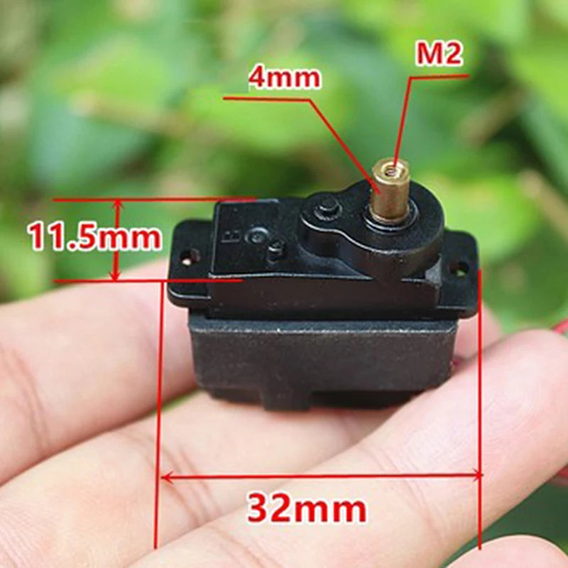 DC 3V-6V Micro Mini M10 Motor Gearbox 12g Metal Steering Gear 360 Degree Oasis Select