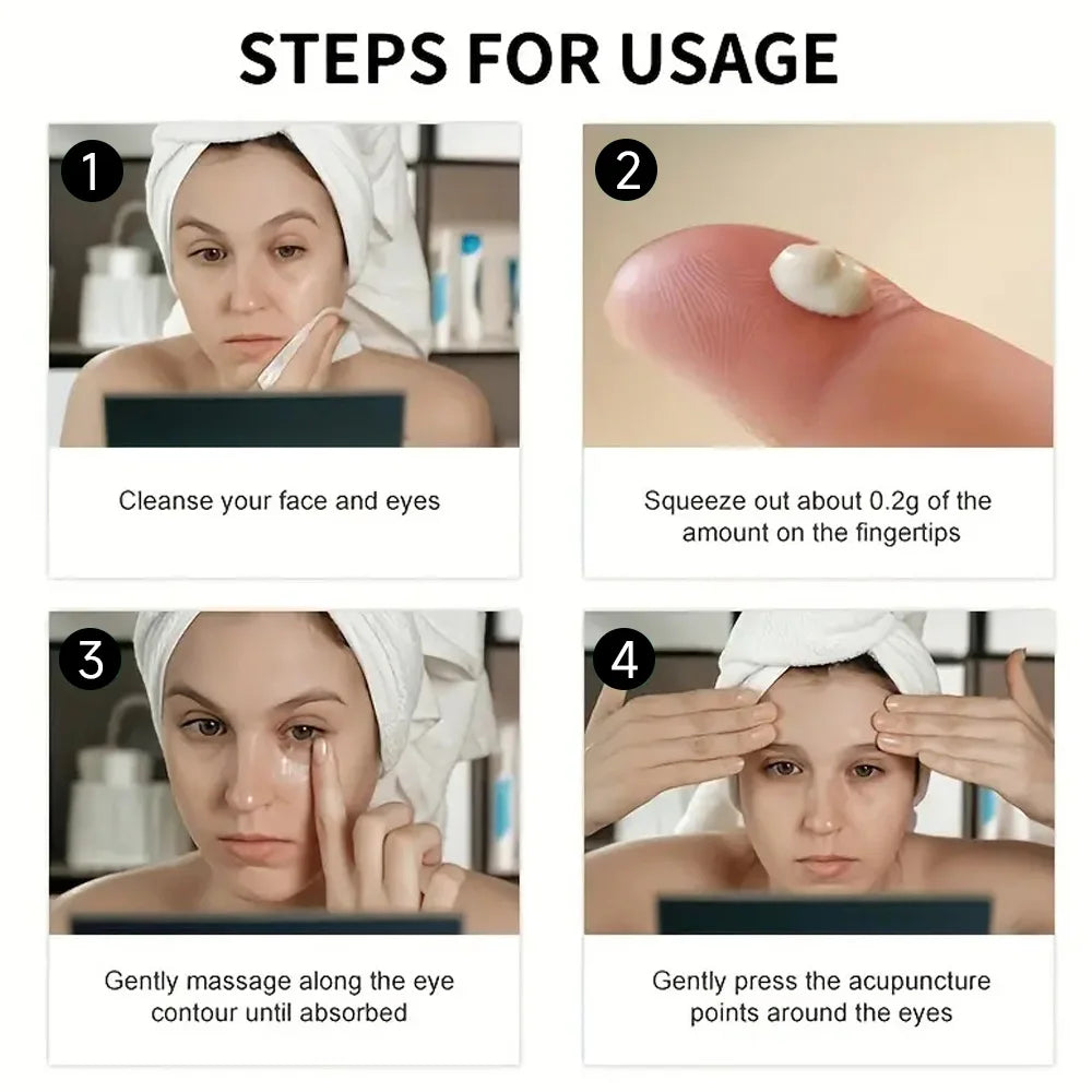 Nicotinamide Eyes Cream Dark Circles Fading Eye Bags Eye Hyaluronic Acid Moisturizing Serum Against Puffiness Eye Care Gel Oasis Select