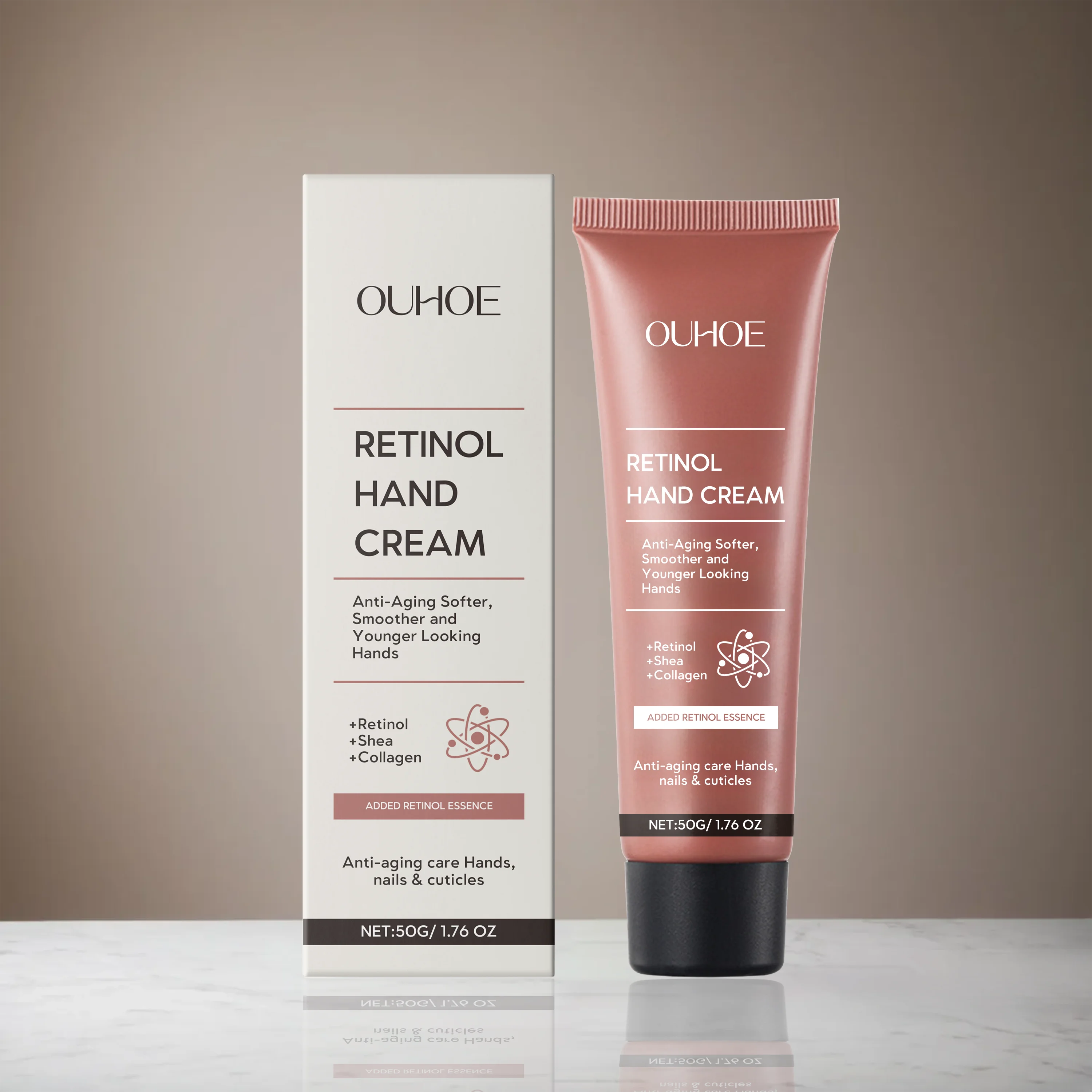 Retinol Hand Cream – Firming Lotion for Dry Aging Hands 50g Retinol Hand Cream Oasis Select 50g boxed