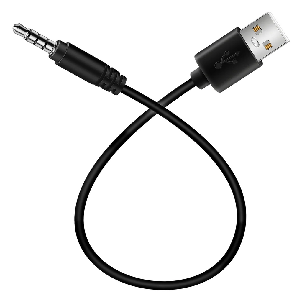 3.5mm Plug AUX Audio Jack to USB 2.0 Male Charger Cable Adapter Cord for Car MP3 Oasis Select