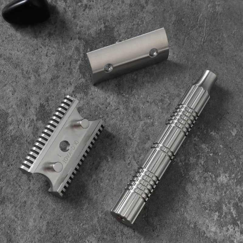 2026 New Arrival！YAQI Raw Color Version Bohemia 316 Stainless Steel Adjustable Baseplate Men Safety Razor Oasis Select