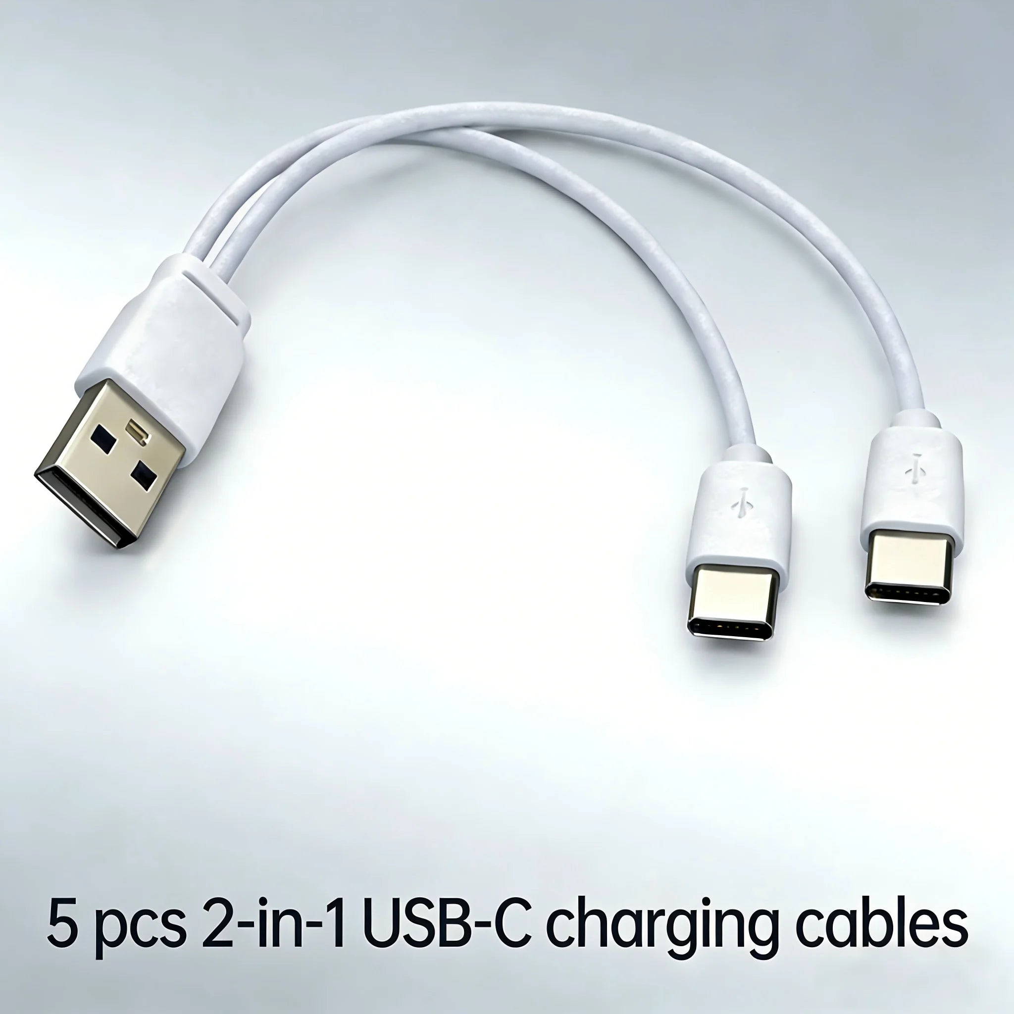 2 in 1 USB-C Charging Cable For Battery And other device Oasis Select 5 PCS Cables