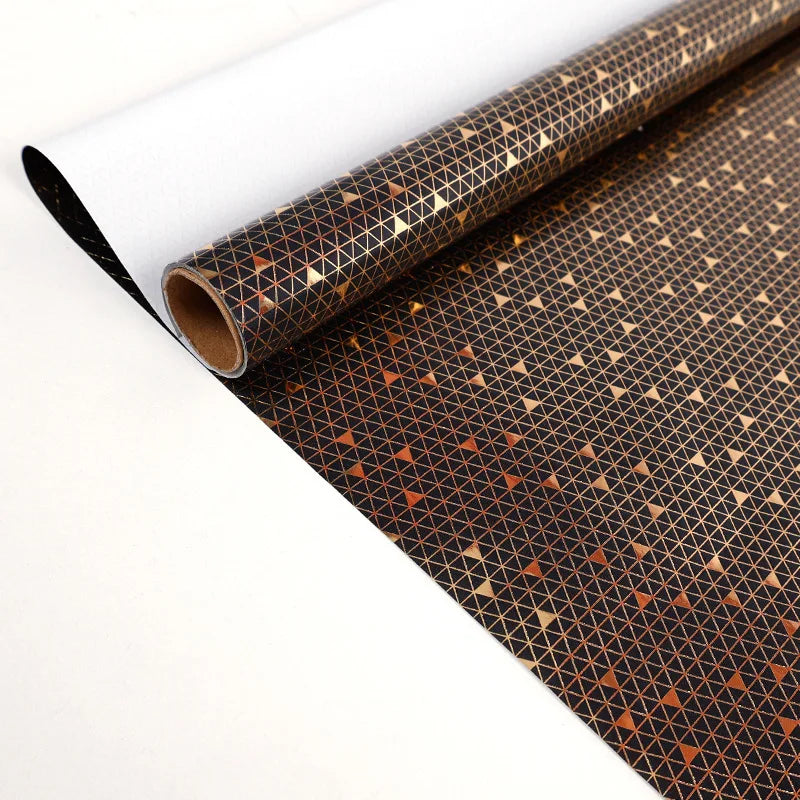 43x300cm Black Gold Gift Wrapping Paper Polka Bouquet Packaging Paper Christmas Valentines Day Birthdays Gifts Decorations Paper Oasis Select T