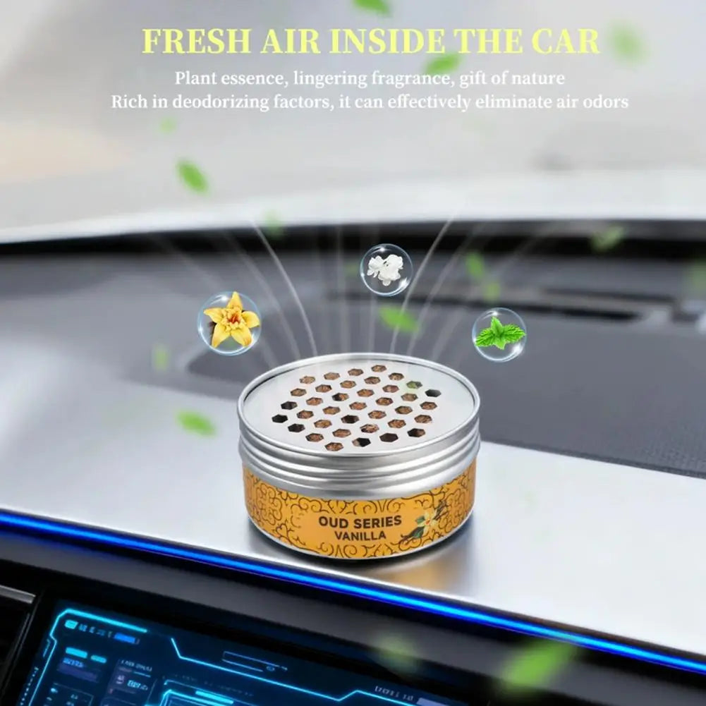 Car Solid Aromatherapy Air Freshener Lasting Long Auto Wood Blocks Perfume Car Deodorant Odor Remova Car Decoration Oasis Select