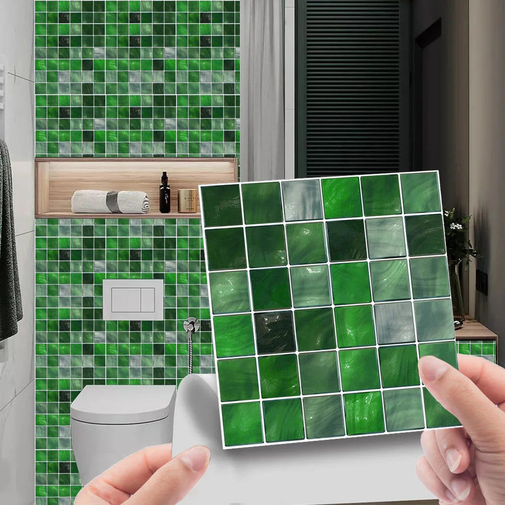 Crystal Tiles Pasted Mosaic Wall Retro Simple Kitchen Stove Stickers
