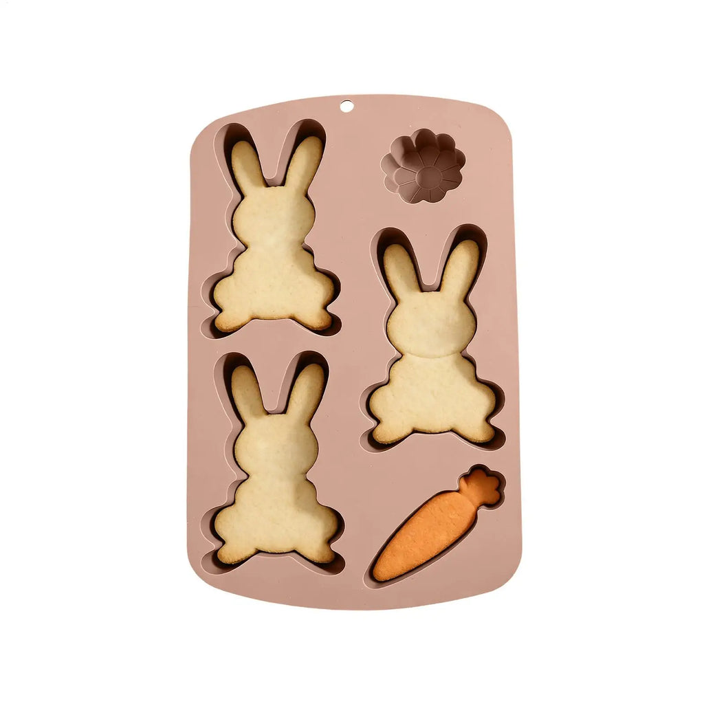 Easter Silicone Mold Cake Chocolate Cookie Baking Mould Rabbit Colored Holiday Easter Decoration Kitchen Bakeware tools Oasis Select