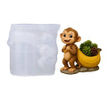 DIY Epoxy Film Scented Candle Cup Monkey Flower Pot Storage Silicone Mold Cement Gypsum Cup Abrasive Oasis Select White