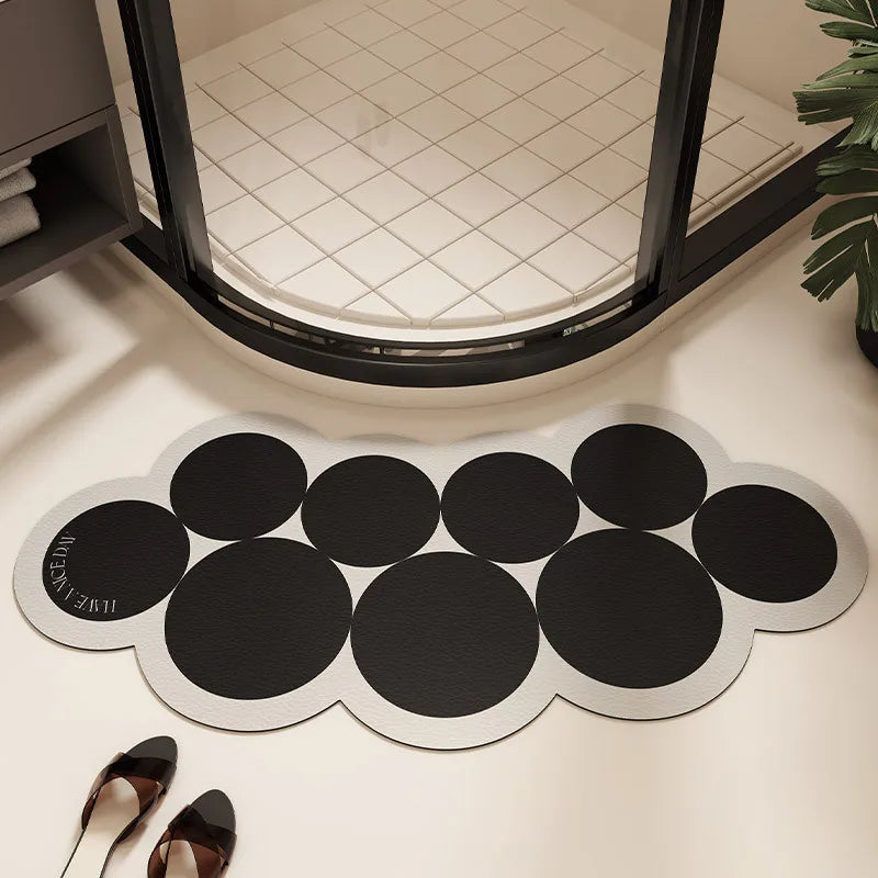 New Arc shaped Super Absorbent Bathroom Mat Non-Slip Diatom Mud Toilet Pad Quick-Drying Floor Mat Bath Mat Oasis Select 02 1pc Arc 36x75cm