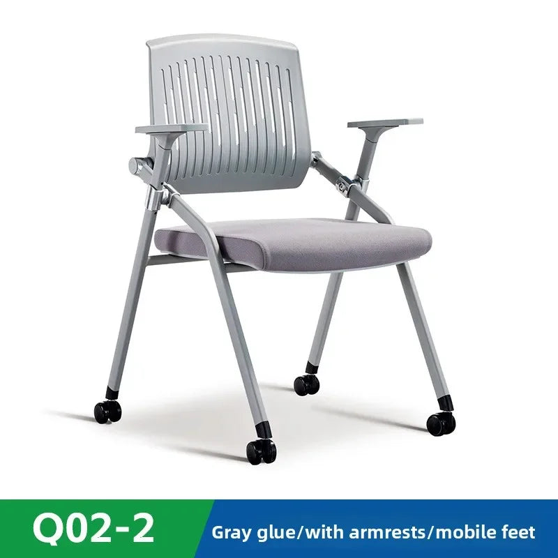 Foldable training table and chair integrated staff mesh conference chair training chair with writing tablet Oasis Select 6