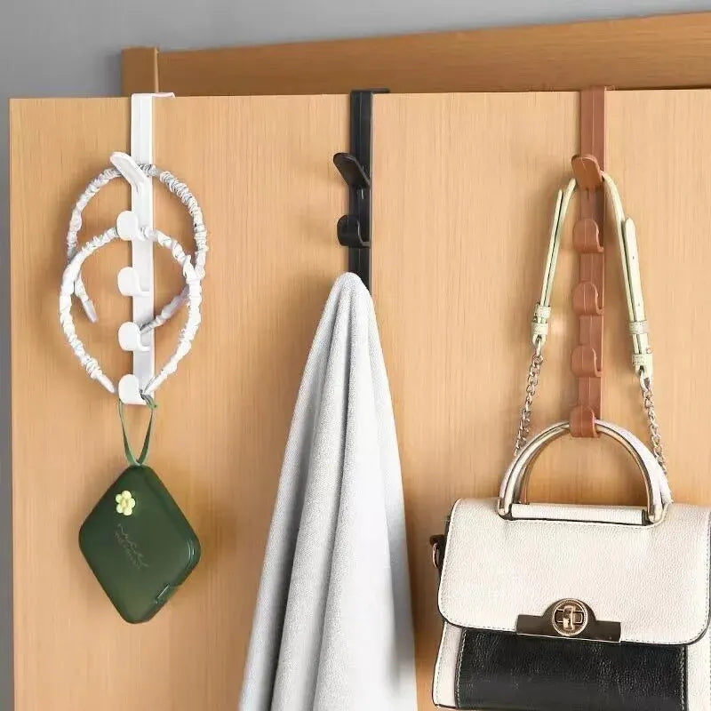 Behind the Door Coat Hook Hanger behind the Door Cabinet Wardrobe Dormitory Door Hook Storage Rack Oasis Select