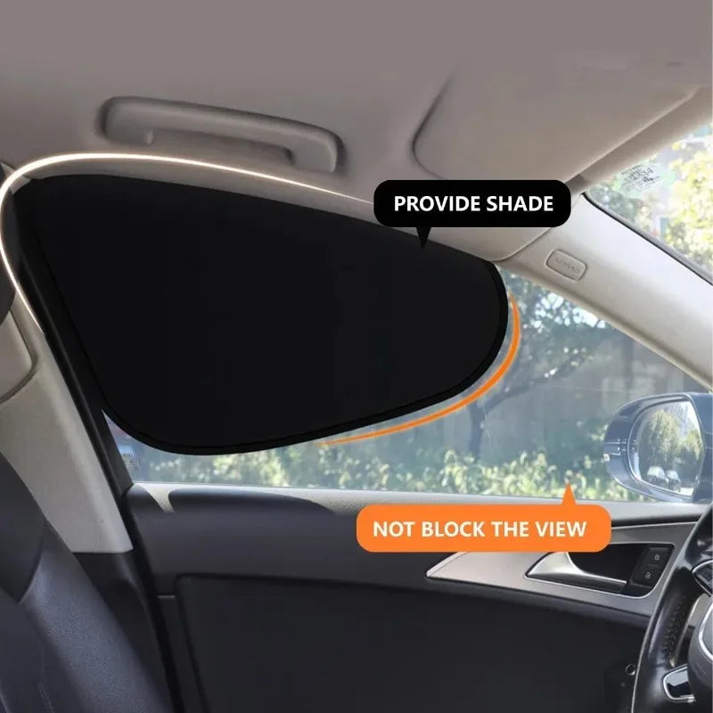 Electrostatic Car Side Window Sun Visor 4-Layer Sun Shade Curtains Anti-Glare UV-Blocker Auto Internal Blocker 99.9% UV New Oasis Select
