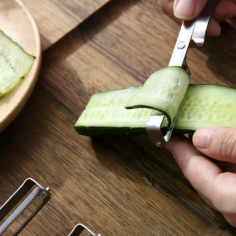 Multi-functional Stainless Steel Peeler with Enhanced Handle Easy to Clean Vegetable And Fruit Peeler for Kitchen Oasis Select
