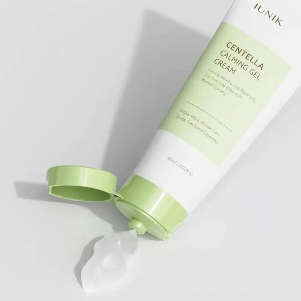 60ml iUNIK Centella Calming Gel Cream - 70% Centella Asiatica, Brightening & Wrinkle Care, Korean Soothing Skincare Oasis Select