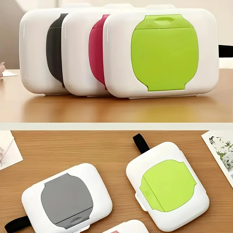 Portable Wet Wipes Dispenser Box Durable Lightweight Travel Essentials For Outdoor Camping And Daily Use Oasis Select