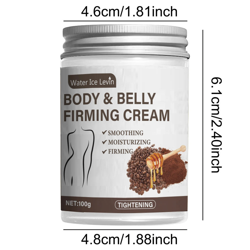 Caffeine Collagen Firming Cream - 100g, Contains Caffeine and Coconut Oil, Rich in Vitamin E, Fragrance-Free, Tightens and Lifts the Abdomen, Thighs, Buttocks, Arms, All Skin Types, Hypoallergenic, Whitening Effect Oasis Select