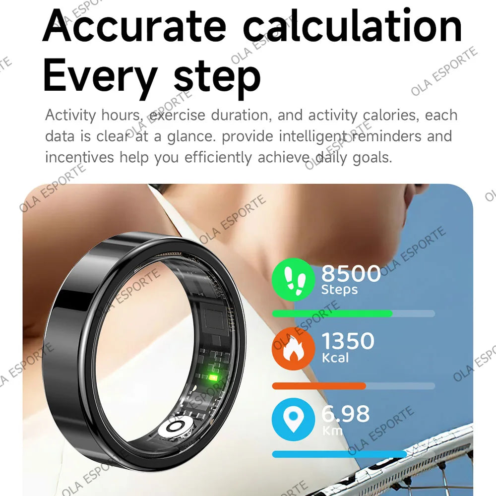 Ola Esporte Smart Ring – Heart Rate, SpO2 & Sleep Tracker IP68