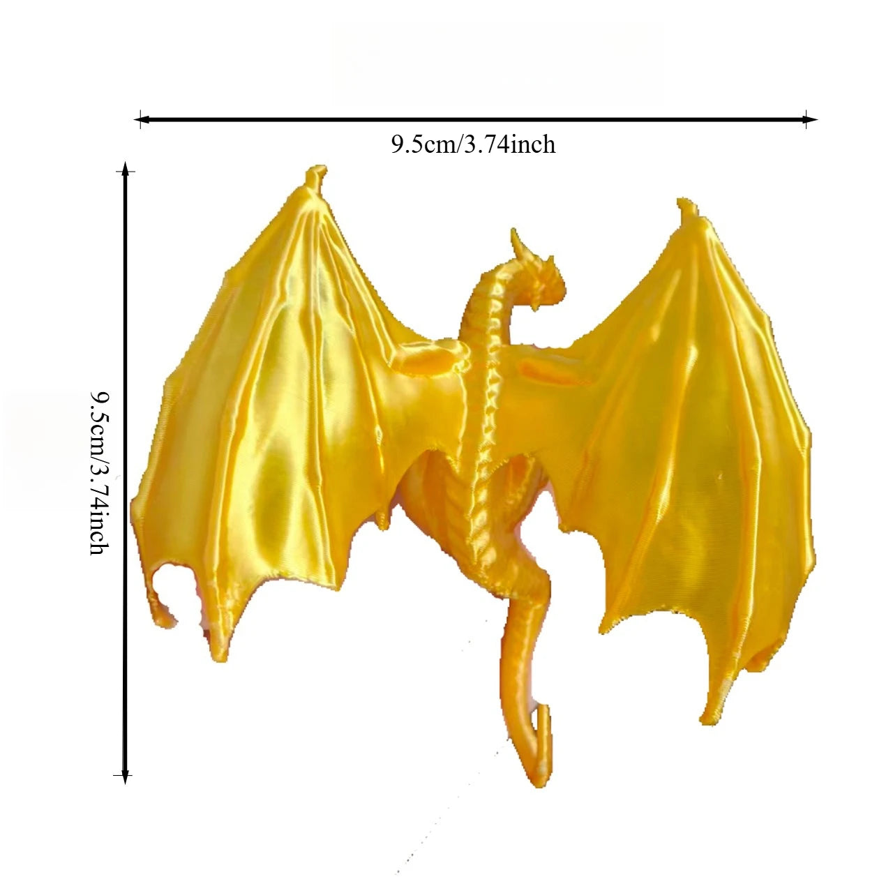 3D Printed Fantasy Climbing Dragon Figurine Dragon Monitor Desk Edge Ornaments Computer Screen Decor Sculpture Decorations Gifts Oasis Select Fei Long Gold