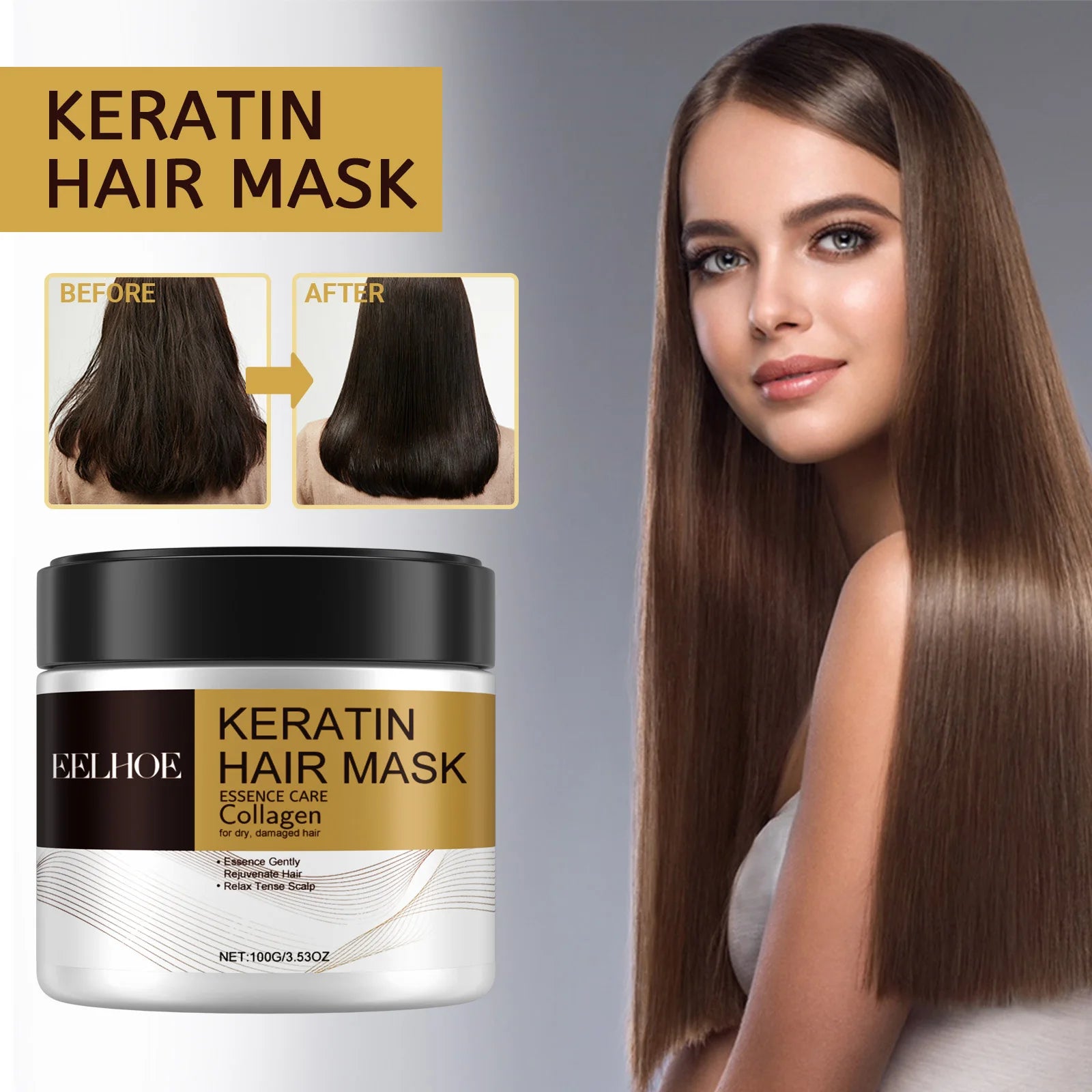 Eelhoe Repair & Moisturizing Hair Mask – 100g Damaged Hair