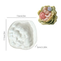 3D Sleeping Baby Rose Flower Silicone Candle Mold DIY Aromatherapy Gypsum Soap Resin Mould Handmade Craft Home Decor Oasis Select White
