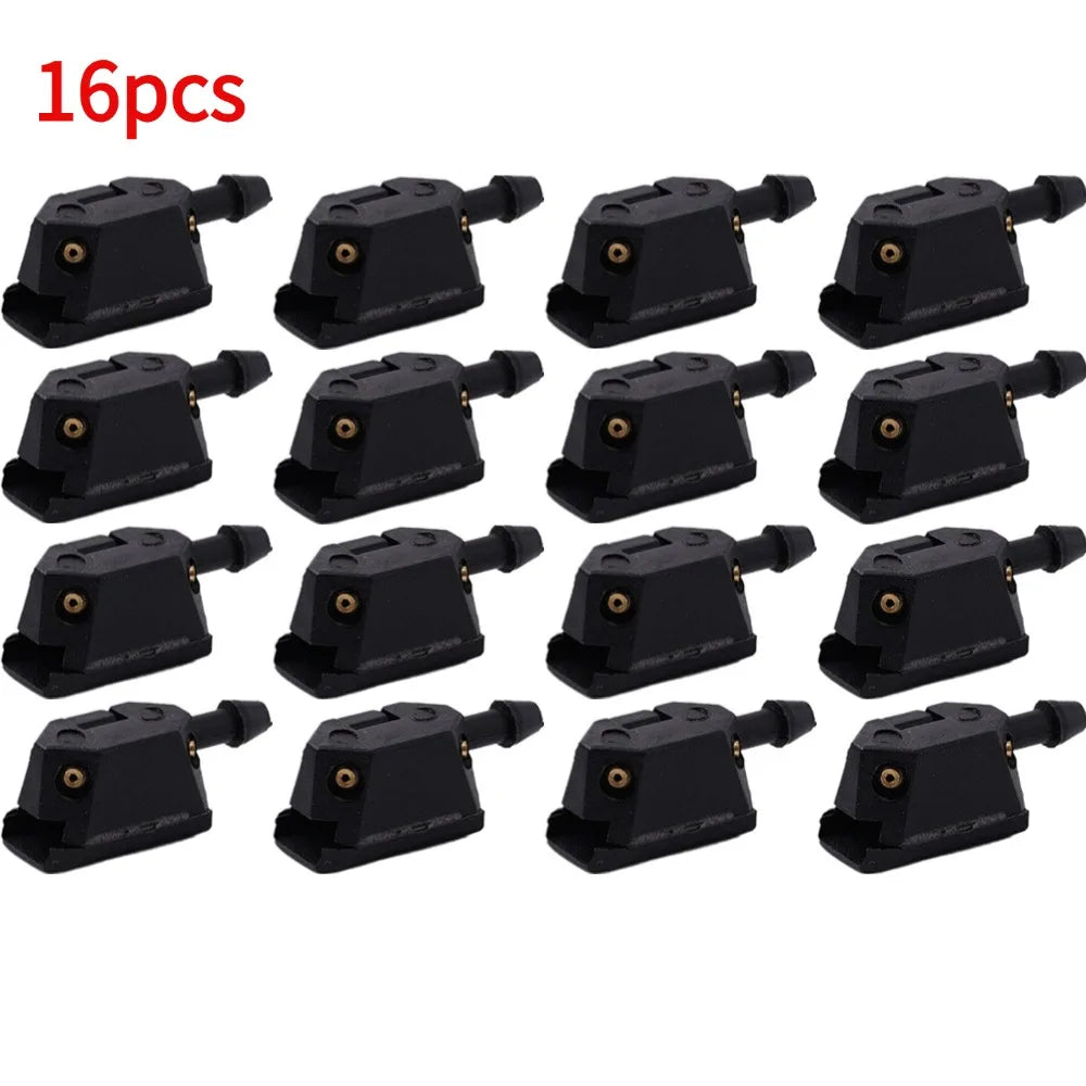 Universal Car Windscreen Washer Wiper Blade Water Spray Jets Nozzles Mounted Onto 8mm 9mm Arm Adjusted 4 Way Upgrade Oasis Select 16pcs