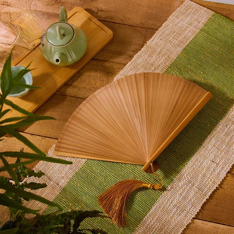 Chinese Style Ladies Portable Small Fan Gift Folding Fan Dance Hanfu Folding Fan Oasis Select