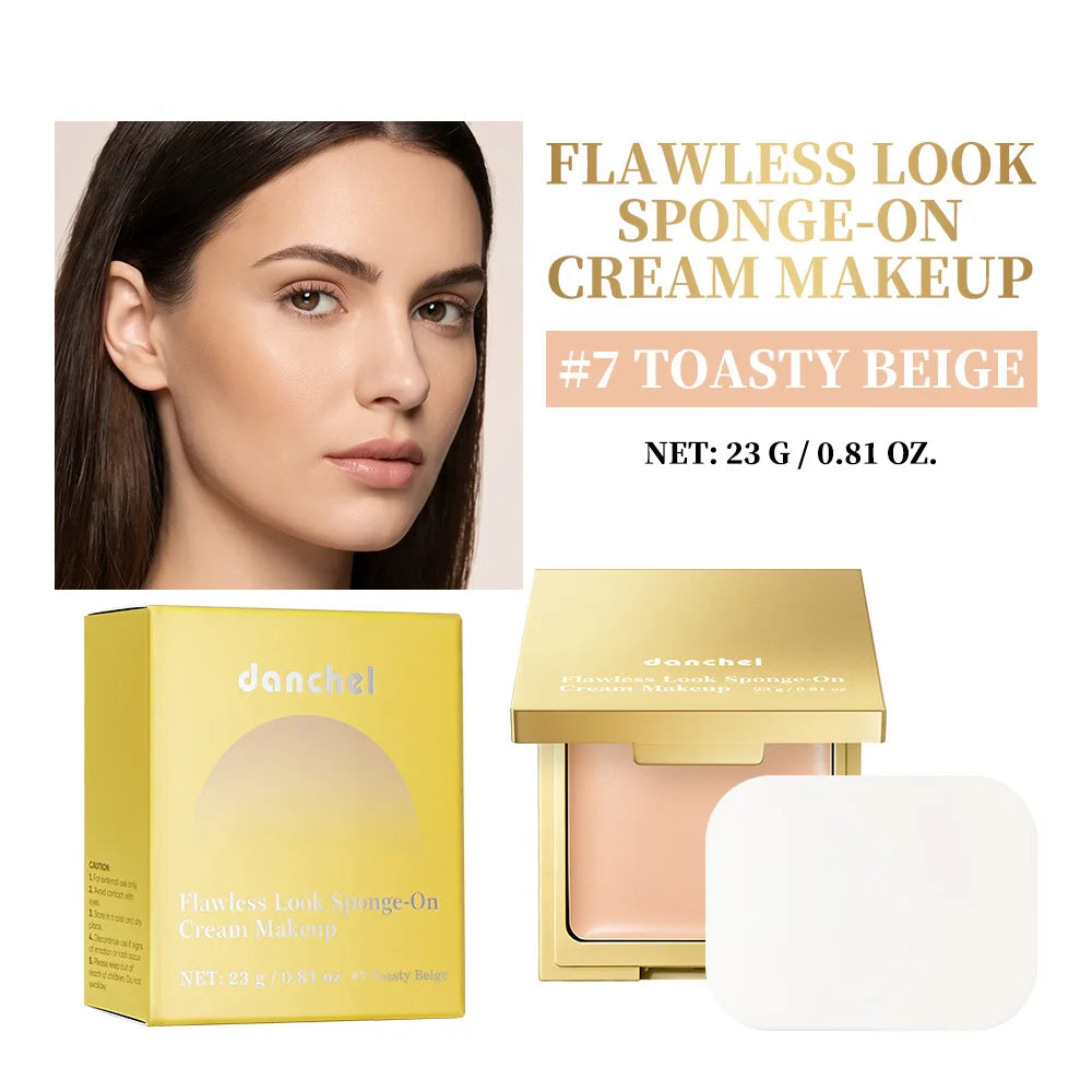 Cream Foundation Sponge – Medium-to-Full Coverage Oil Control Cream Foundation Oasis Select 7Toasty Beige