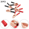 2/10/20pcs 30A 70mm Car Alligator Clips Connector Battery Test Lead Clips Electrical Equipment Parts High Quanlity Oasis Select 20pcs