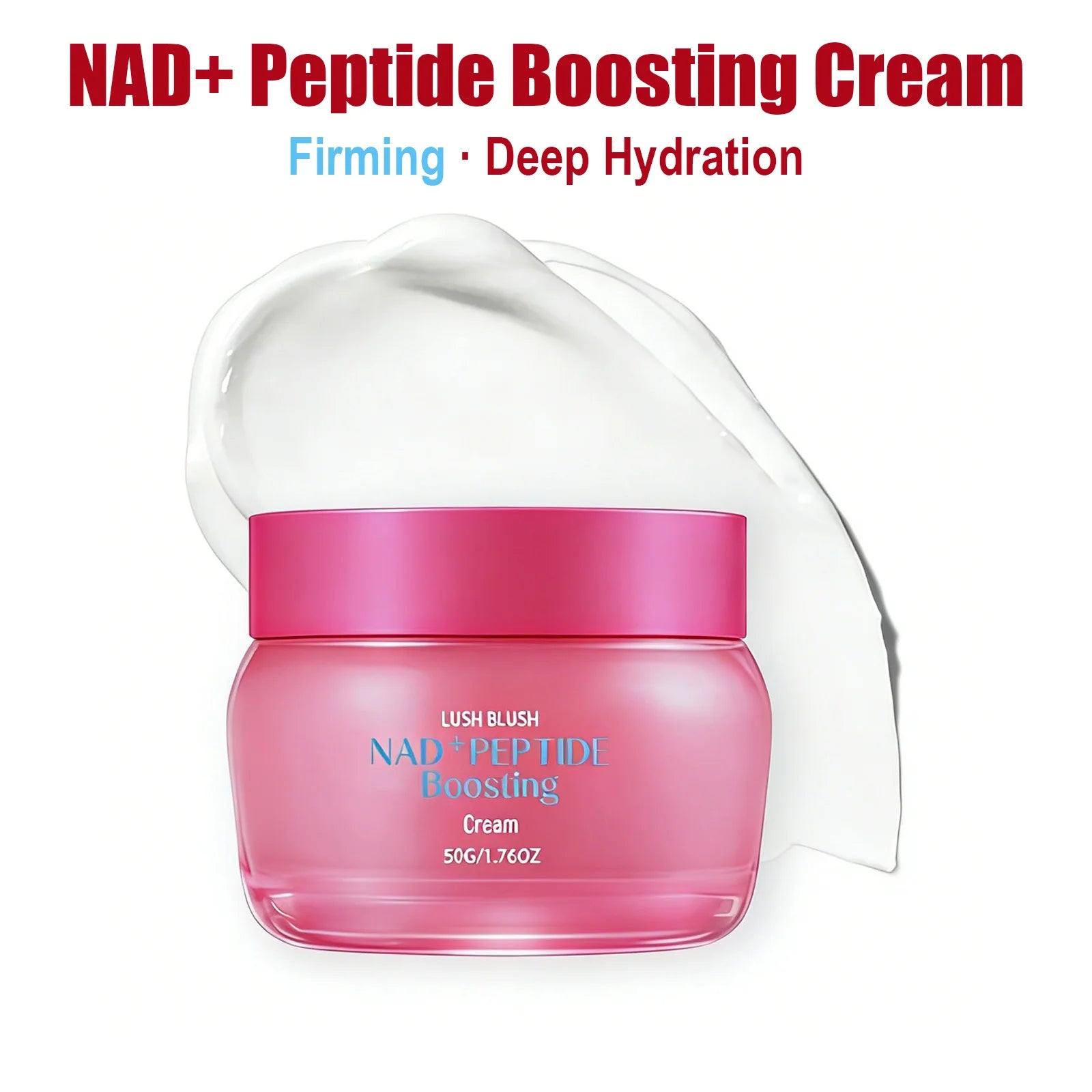 NAD+ Peptide Boosting Cream Anti-Wrinkle Firming Lifting Hydrating & Repairing Face Cream for Sagging Skin Daily Skincare Oasis Select