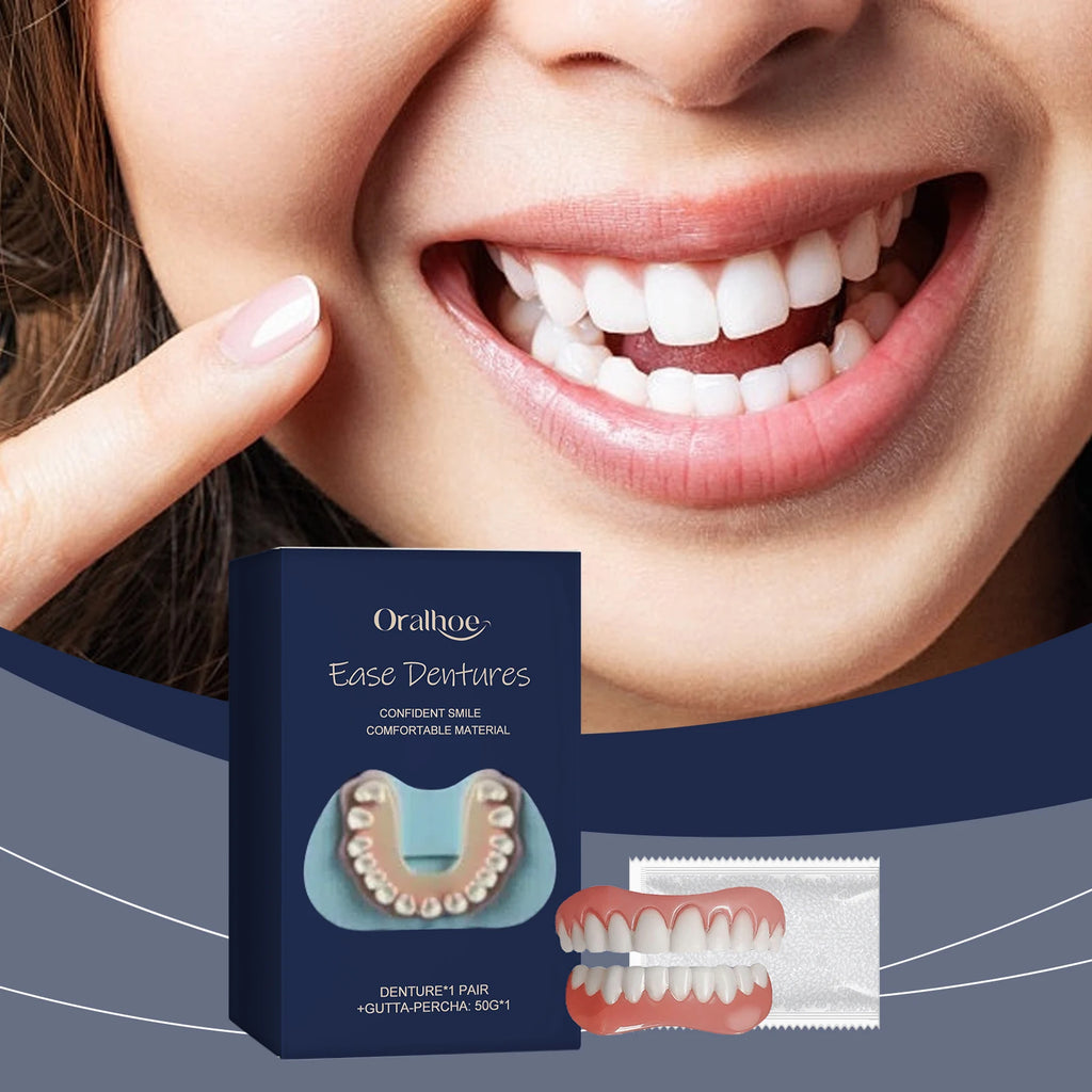 Snap On Veneers Denture Temporary Orthodontic Brace False Teeth Instant Confident Smile Soft Comfortable Dentures Kit For Adult Oasis Select