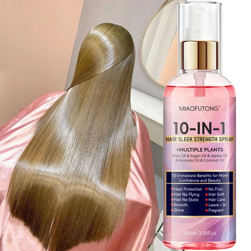 Instant soft 10 in 1 hair care spray - wash free hair retention conditioner, fast, soft and moisturizing, heat damage prevention Oasis Select