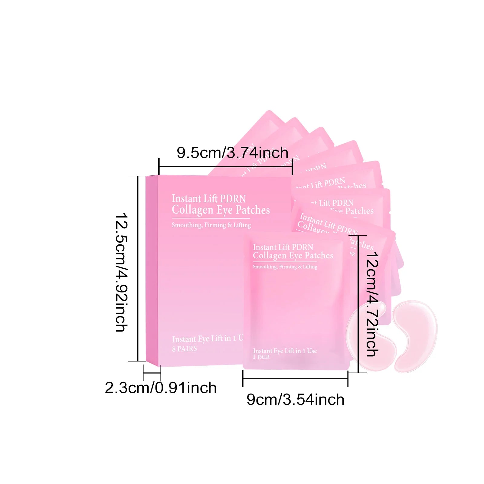 Collagen Eye Patches Hydrogel Anti Dark Circles Reduces Puffiness Instant Lifting Nourishing Anti-Wrinkle Under Eye Mask Oasis Select