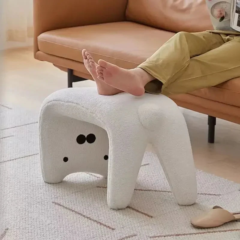 Cat Shoe Change Stool Household Door Shoe Stool Entry Small Stool Sitting Stool Low Stool Sofa Hair Stool Dressing Makeup Stool Oasis Select