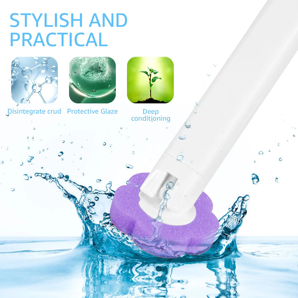 New Toilet Brush Disposable Replacement Head Cleaning Kit With Lengthened Handle Auto Lid Opening Toilet Bowl Cleaner Pad Kit Oasis Select