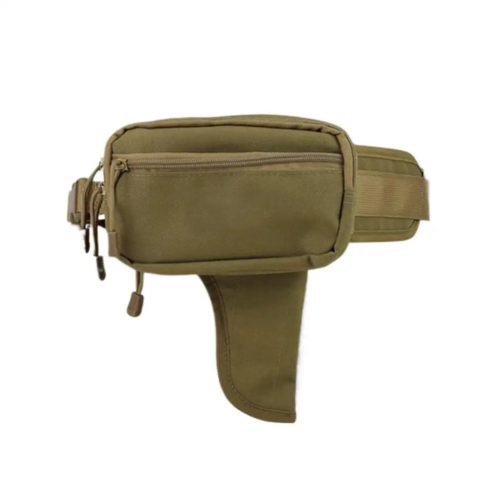 Oxford Cloth Tactical Waist Bag Waterproof Adjustable Belt Unisex Waist Pack Lightweight Bag for Travel Camping Running Riding Oasis Select Clay X 1