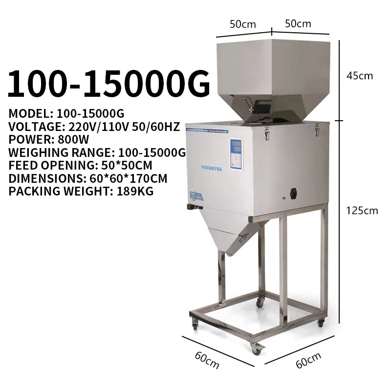 Automatic Weighing & Packaging Machine 100–15000G | CE Certified