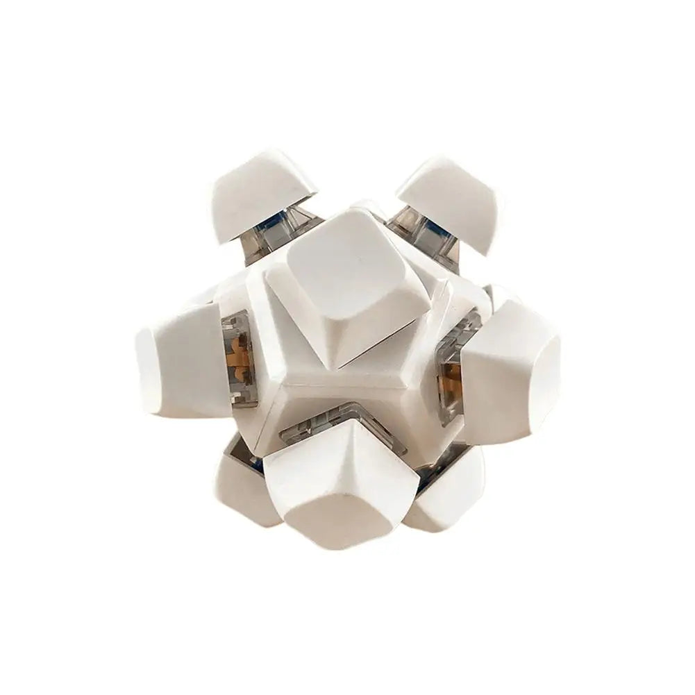 12-Key Flashing Mechanical Keyboard Stress Reliever Fidget Toy Fidget Stress Toy Oasis Select 02